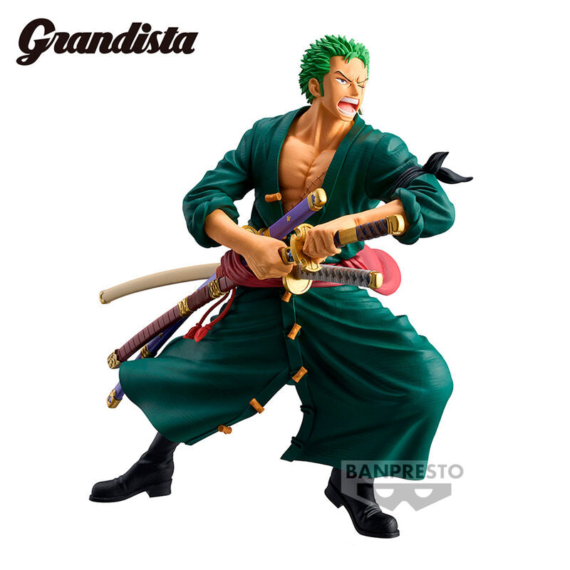 Imagen 3 de Figura Roronoa Zoro Grandista One Piece 22Cm