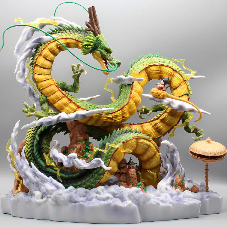 Figura de Coleccionista: Shenron &amp; Son Goku Dragon Ball Z